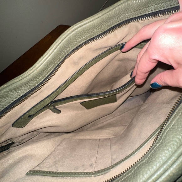 Coach - Adorable Green Pebble Leather Briefcase (MSRP $295) - Picture 4 of 7